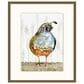 Wendover Art Colorful Quail 2 25" x 21" Frame Art in Rustic Tan, , large