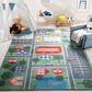 Safavieh Kids Playhouse 7"9" x 10" Green and Charcoal Rug, , large