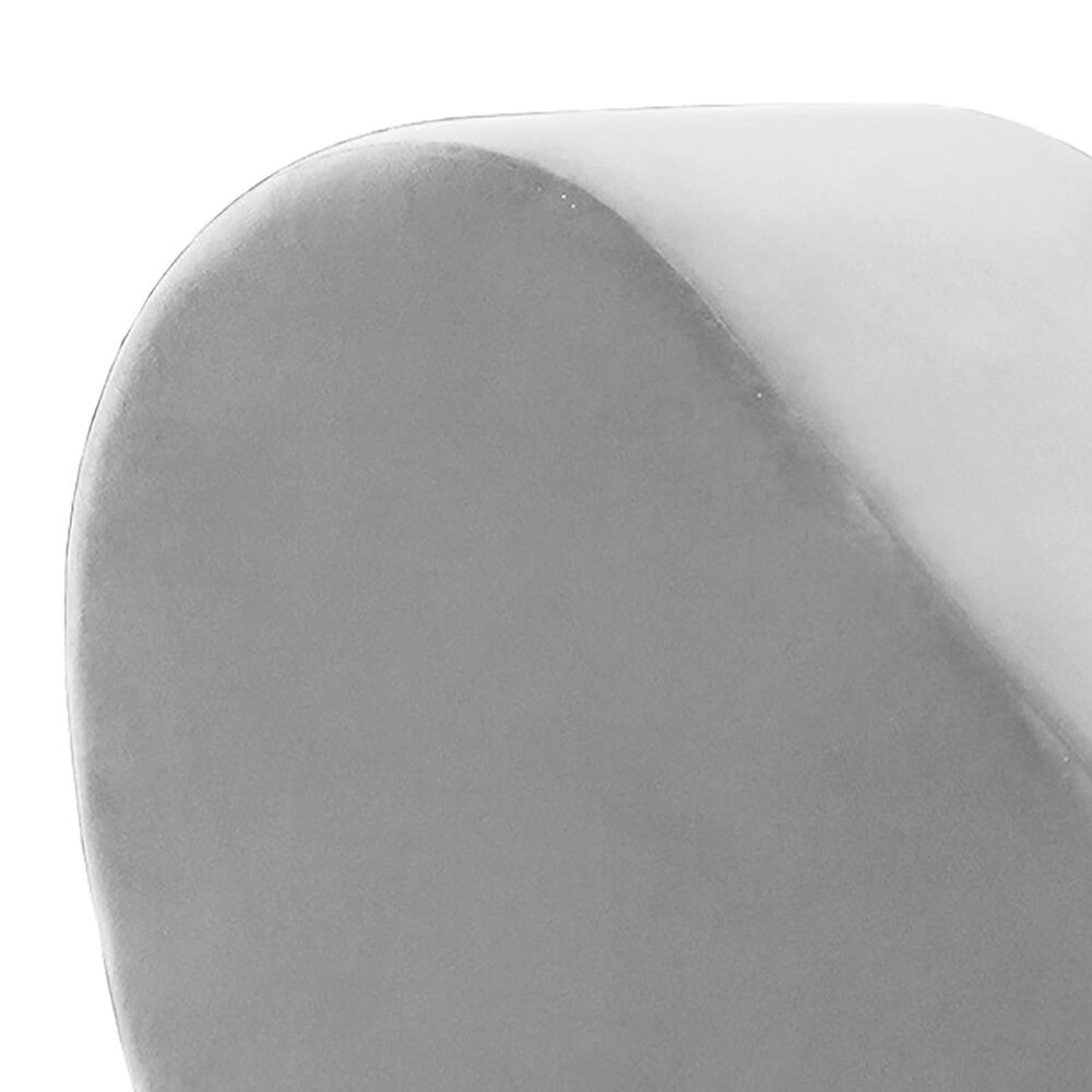 Jaxx Avana Chaise Lounge Yoga Chair in Grey Velvet, , large