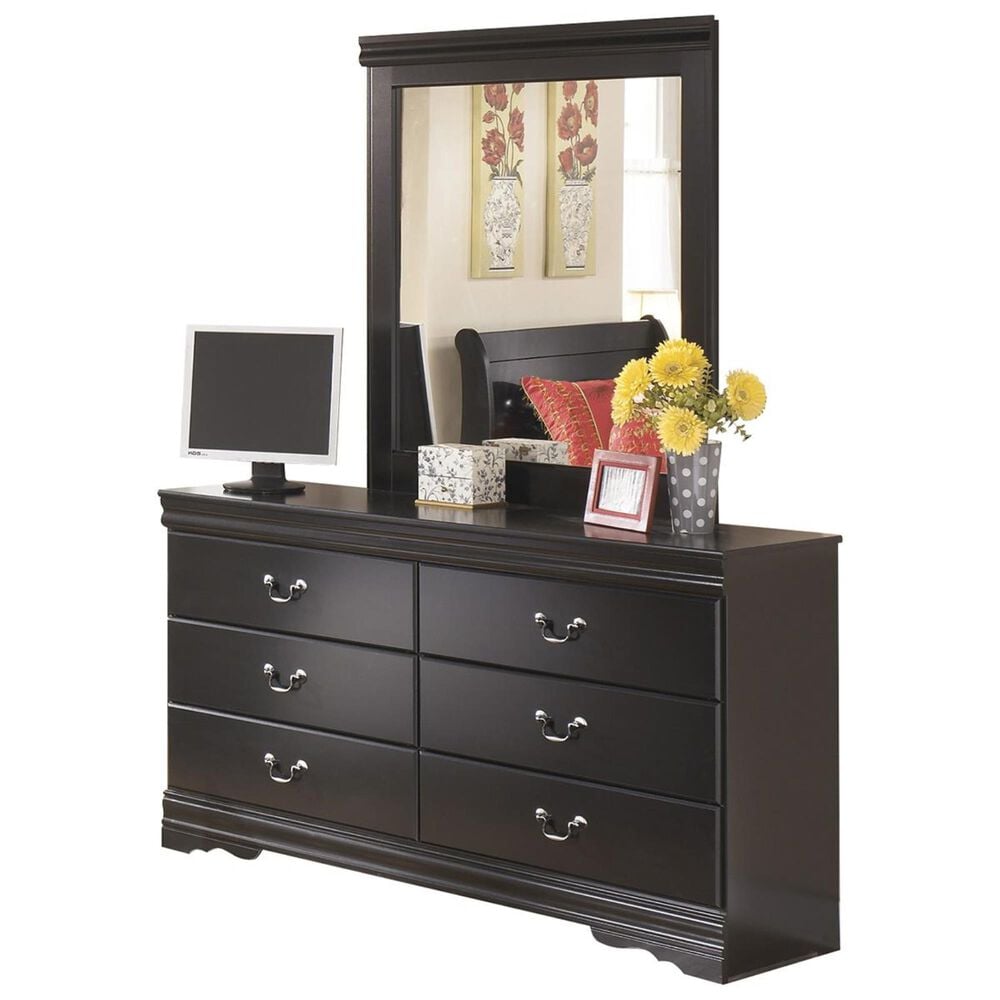 Ashley Huey Vineyard Dresser and Mirror in Black, , large