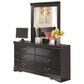 Ashley Huey Vineyard Dresser and Mirror in Black, , large