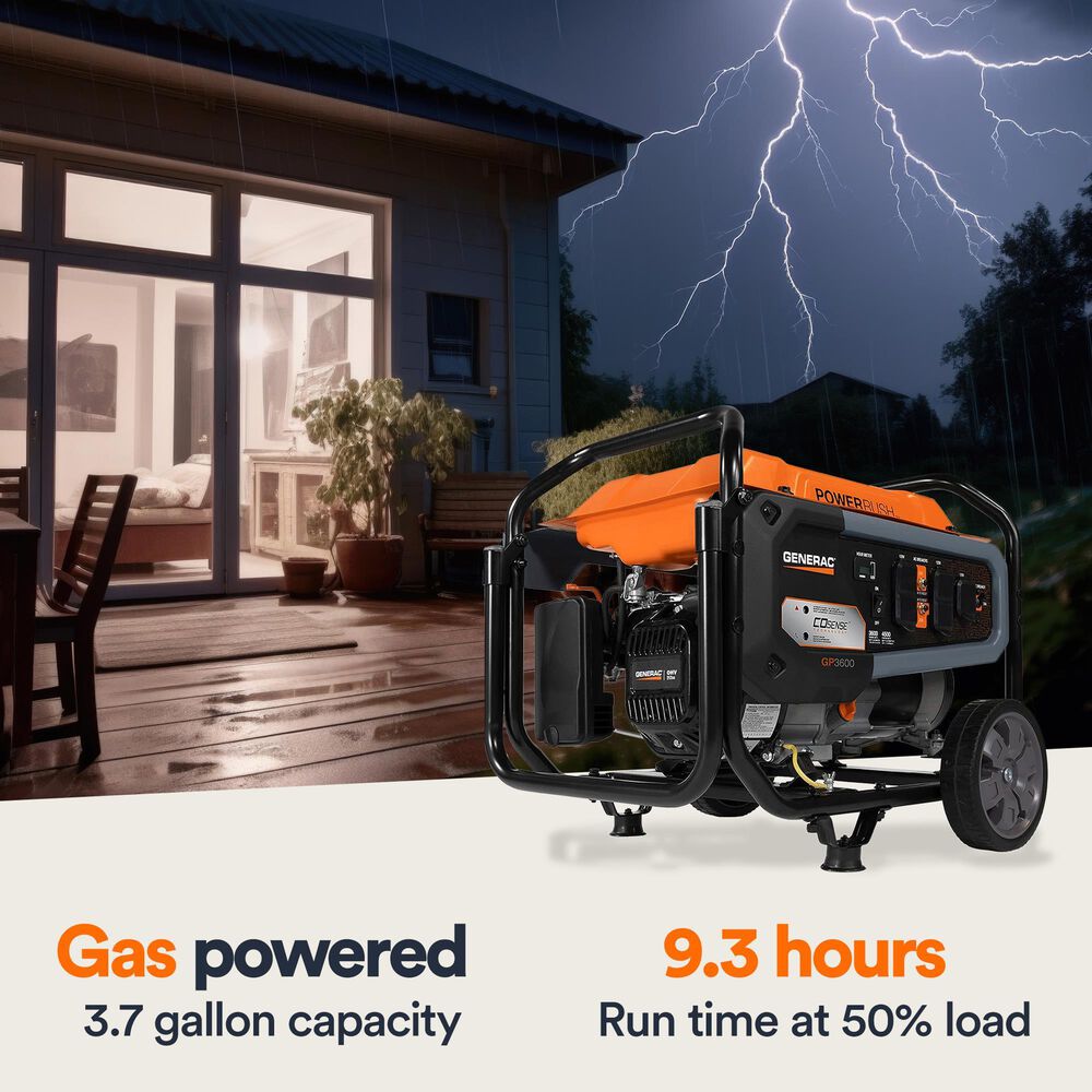 Generac 3600-Watt Portable Generator in Orange, , large