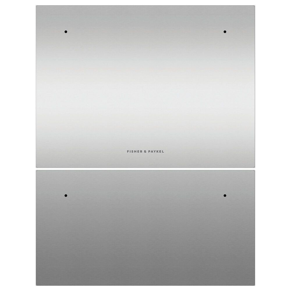 Fisher & Paykel 24" Integrated Double DishDrawer Dishwashers Door Panel in Stainless Steel, , large