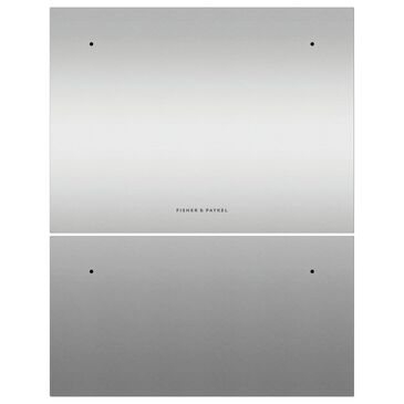 Fisher & Paykel 24" Integrated Double DishDrawer Dishwashers Door Panel in Stainless Steel, , large