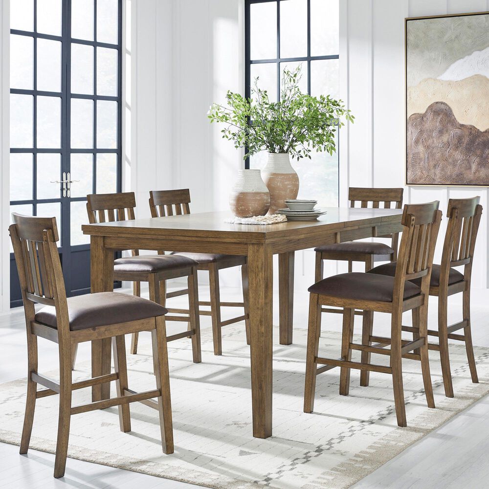 Ashley Urbinforte Counter Height Table in Light Brown - Table Only, , large