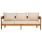Safavieh Theo 3-Seater Outdoor Sofa in Taupe, , large