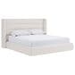 Urban Home Formosa Frank King Upholstered Bed in Ivory, , large
