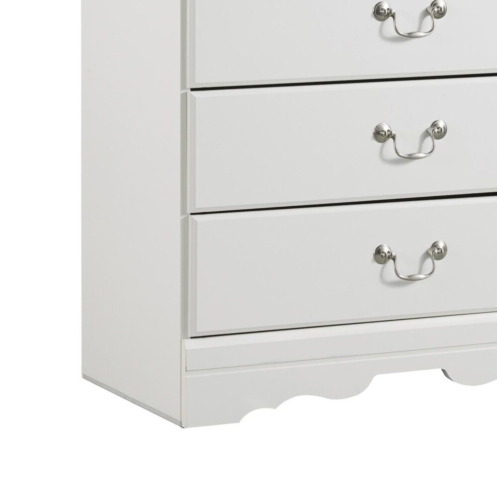 Ashley Anarasia 5 Drawer Chest in White, , large