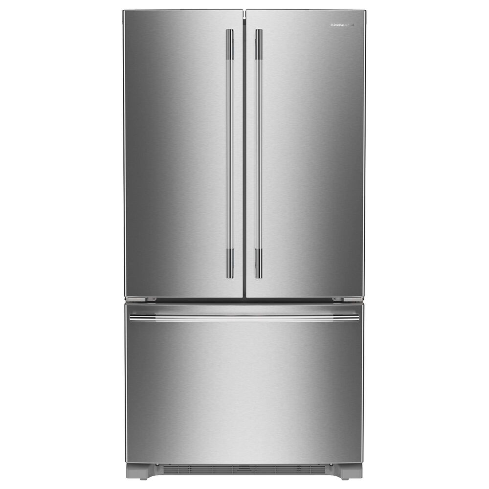 KitchenAid 25 Cu. Ft. Standard Depth French Door Refrigerator with Interior Dispense in PrintShield Stainless Steel, , large