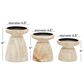 Maple and Jade 6" Coastal Candle Holder in Brown and White Washed (Set of 3), , large