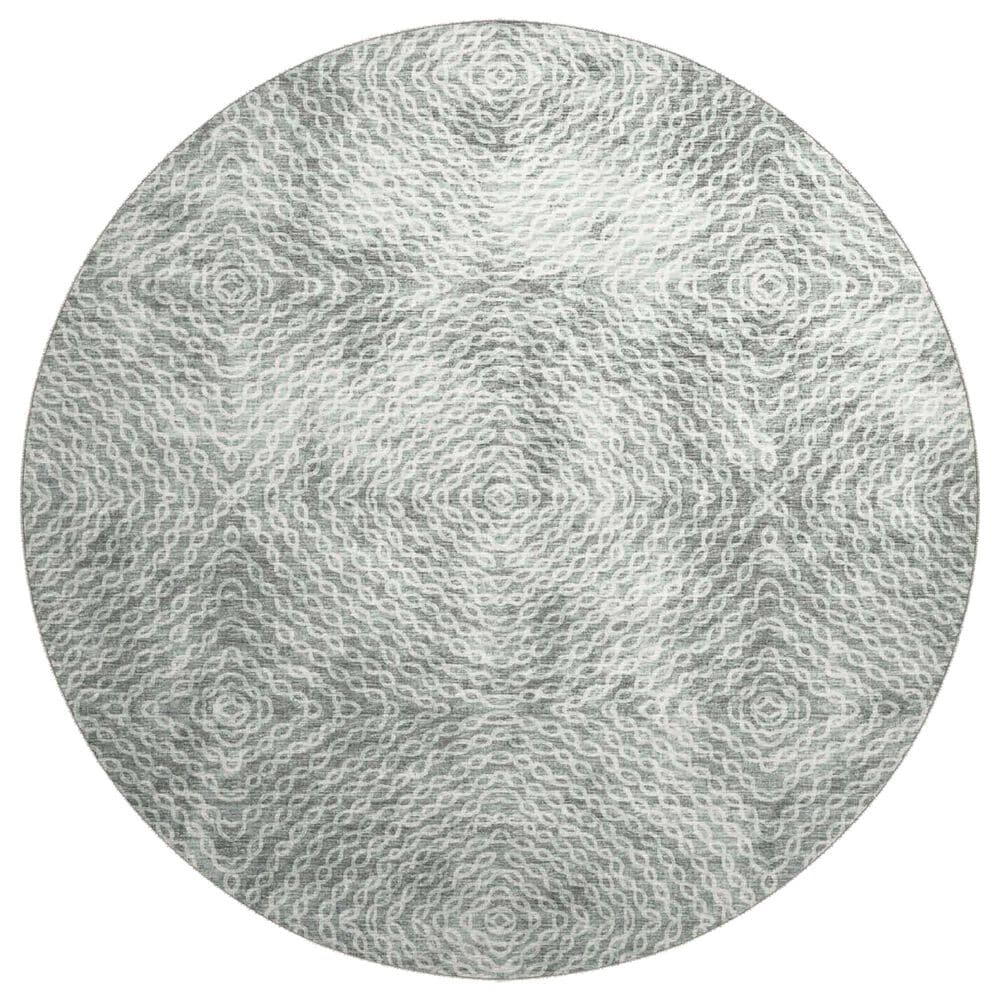 Dalyn Rug Company Brisbane 8" Round Metal Area Rug, , large