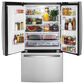 GE Appliances 4-Piece Kitchen Package with 25.7 Cu. Ft. French Door Refrigerator and 5.3 Cu. Ft. 5-Element Freestanding Electric Range in Stainless Steel, , large