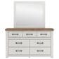 Ashley Savonport 4 Piece Full Storage Bedroom Set in White and Brown, , large