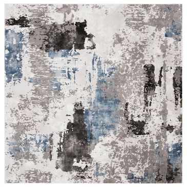 Safavieh Craft CFT820F 4" Square Grey and Blue Area Rug, , large