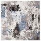 Safavieh Craft CFT820F 4" Square Grey and Blue Area Rug, , large