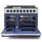 THOR KITCHEN Gordon Ramsay 6.8 Cu. Ft. 48" Professional Liquid Propane Range with Navy Blue Handle Kit in Stainless Steel, , large