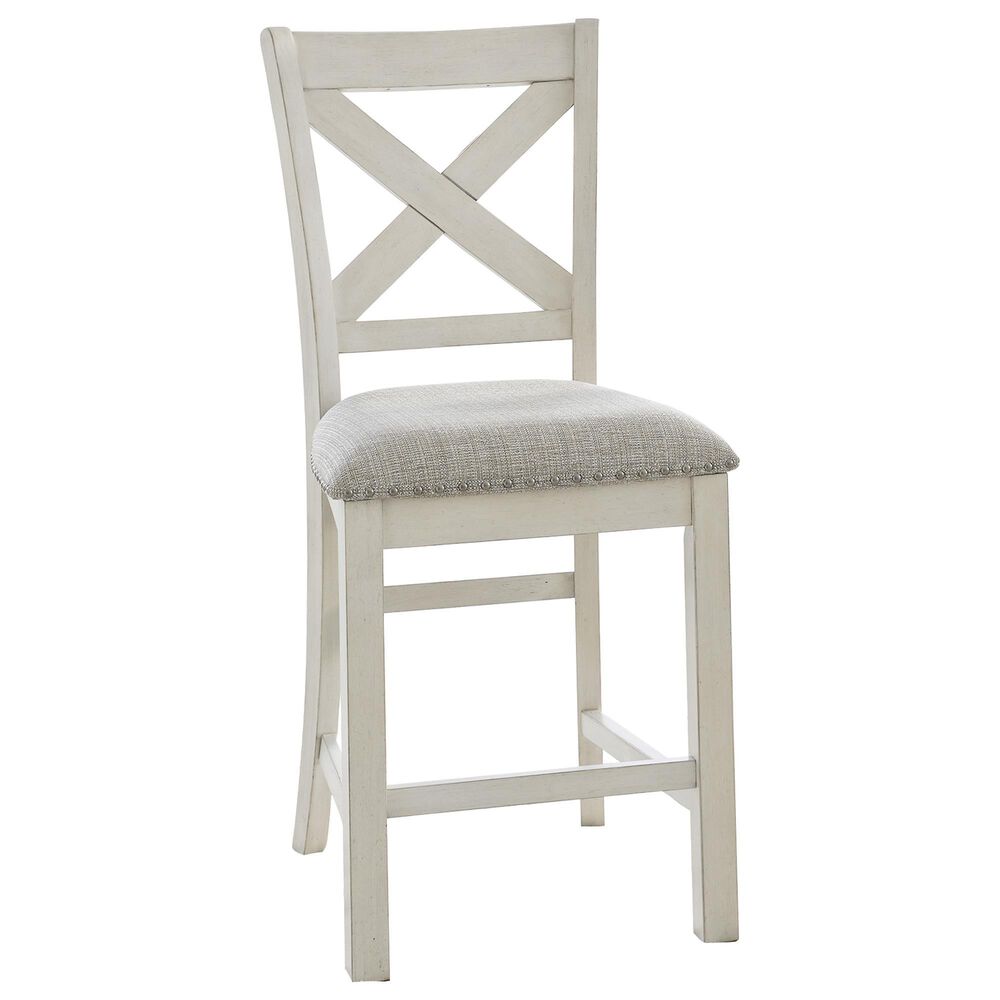 Ashley Robbinsdale Counter Stool in Antique White, , large