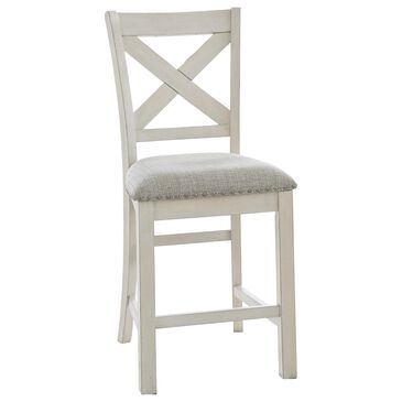 Ashley Robbinsdale Counter Stool in Antique White, , large
