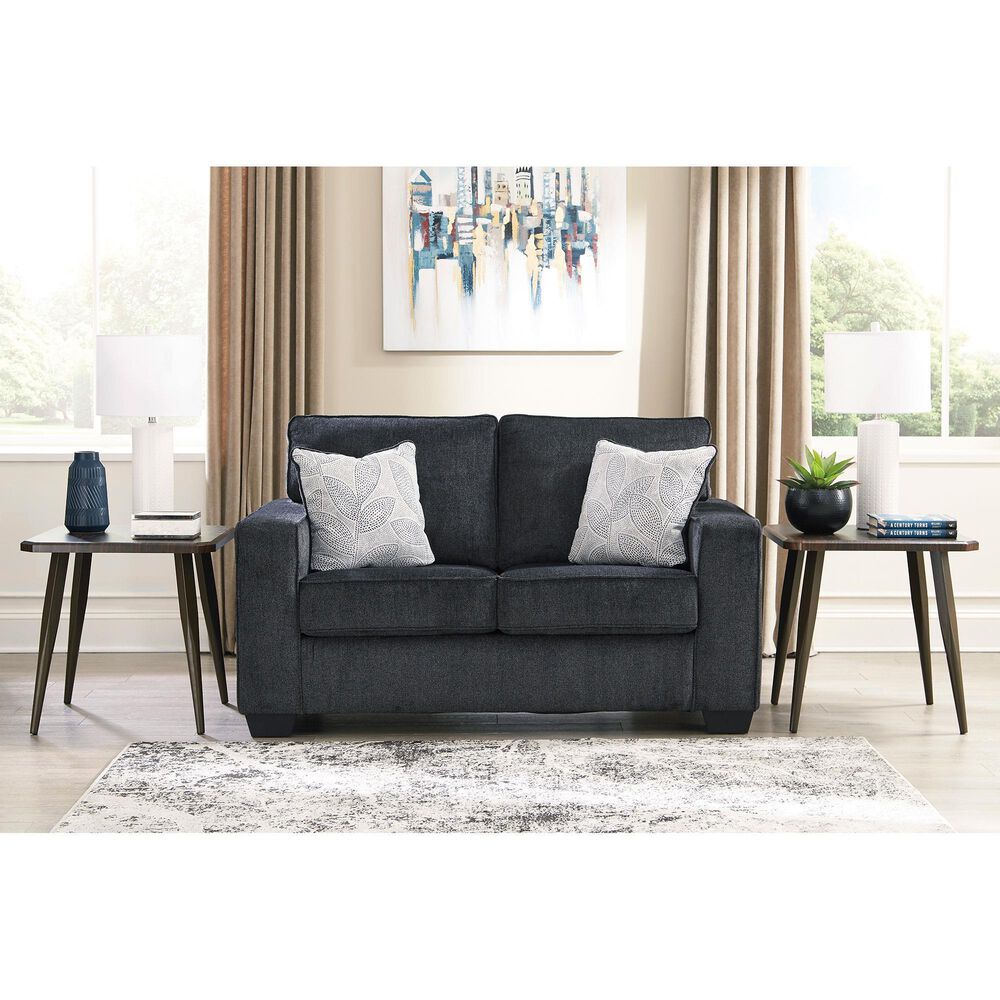 Ashley Altari Stationary Sofa and Loveseat Set in Slate, , large