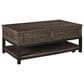 Ashley Johurst Lift Top Cocktail Table in Grayish Brown and Black, , large