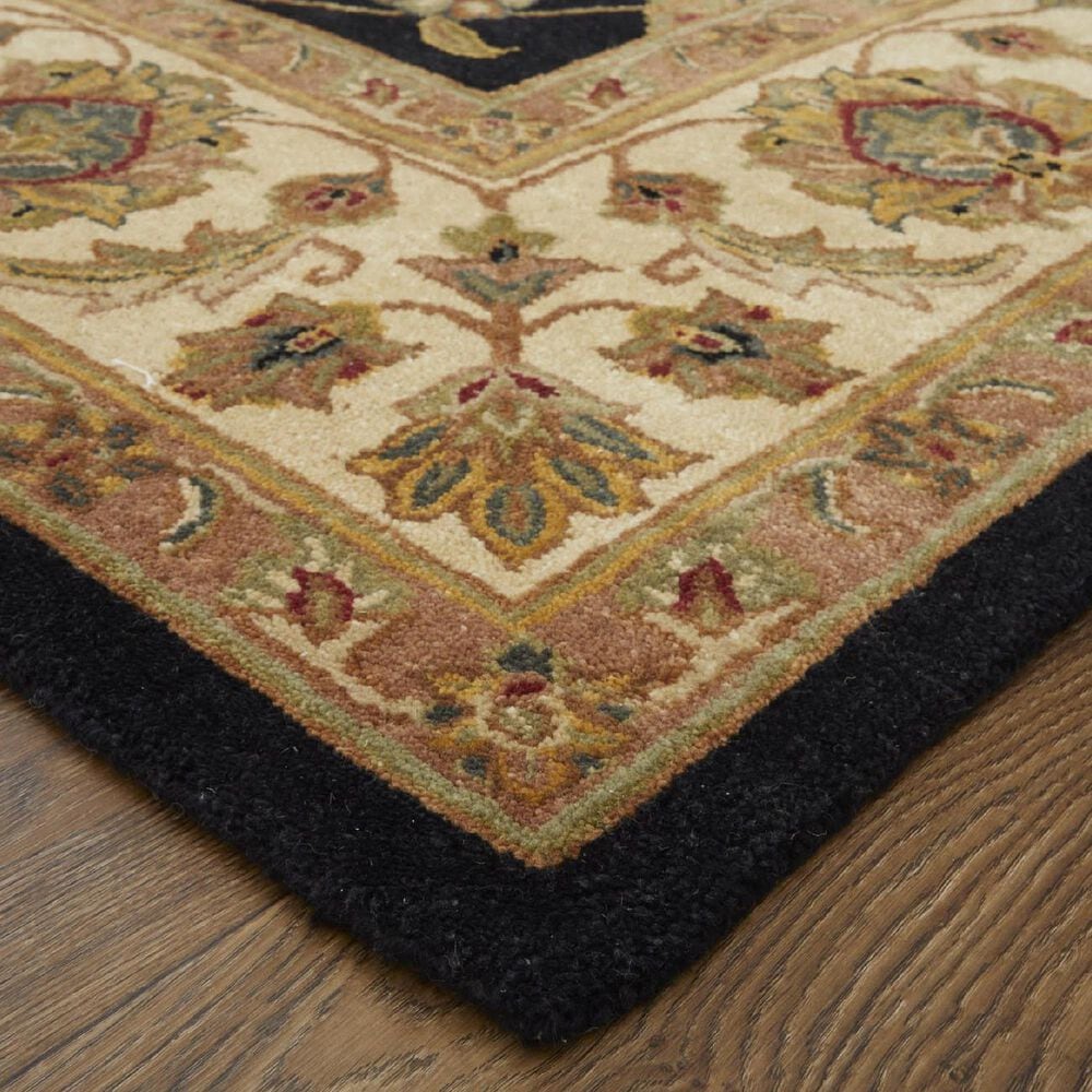 Feizy Rugs Wagner Black and Beige 5&#39; x 8&#39; Area Rug, , large