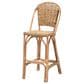 Baxton Studio Neola Bar Stool in Natural Brown, , large