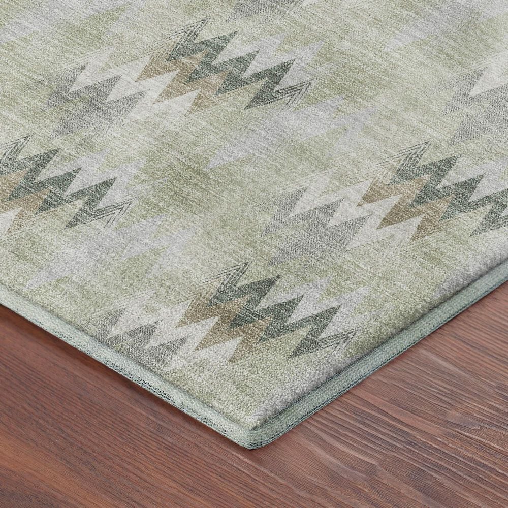 Dalyn Rug Company Soft Essentials Chevron Celery 2'6" x 3'10" Area Rug, , large