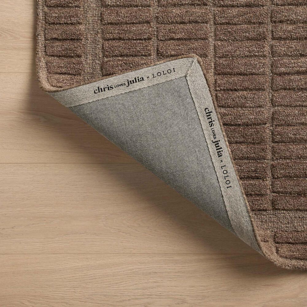 Chris Loves Julia x Loloi Bradley 5&#39; x 7&#39;6&quot; Cocoa Area Rug, , large