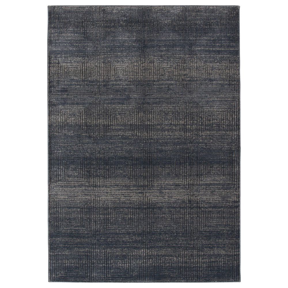 Central Oriental Clearwater Barris 5" x 7"6" Gunmetal and Shade Area Rug, , large