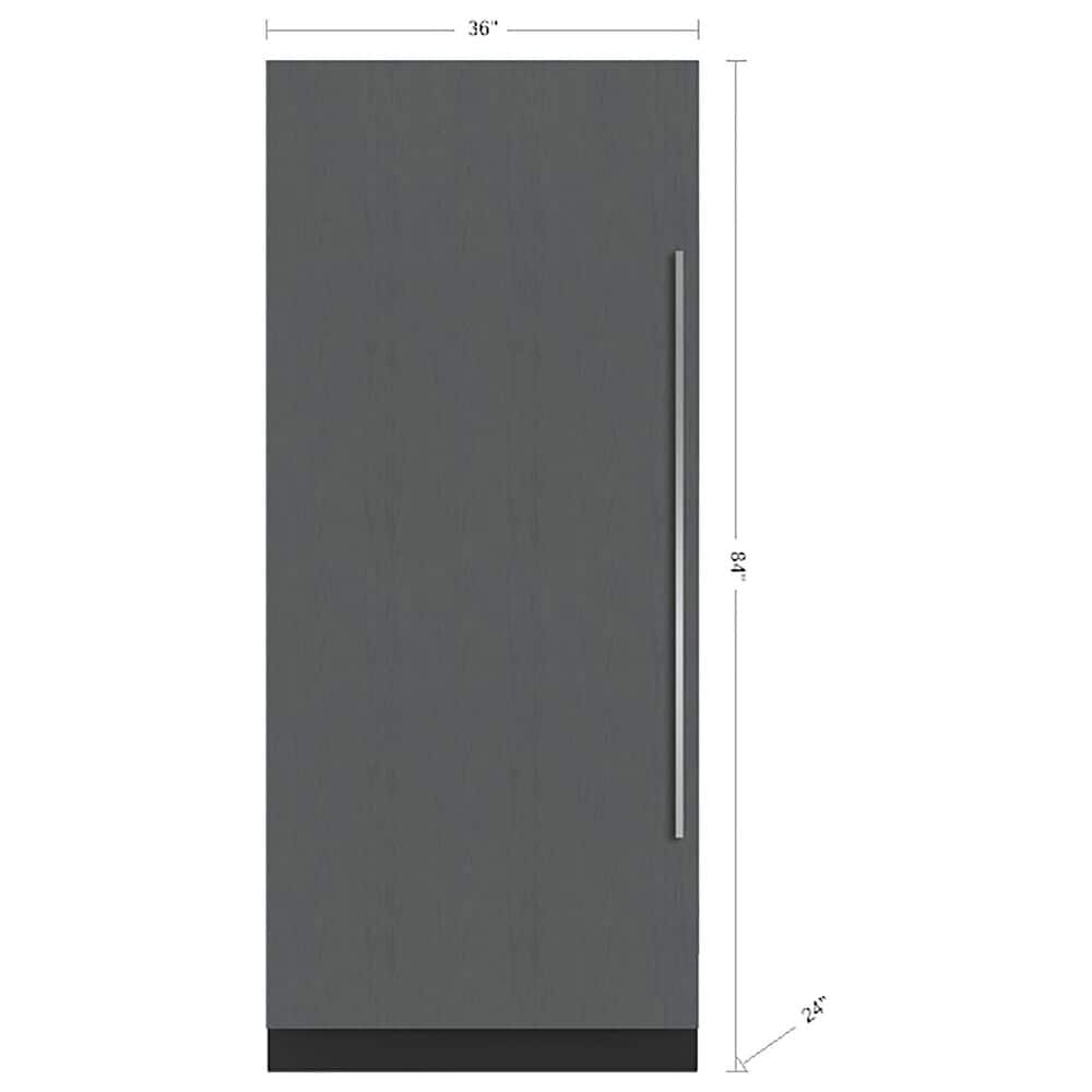 Sub Zero 19.4 Cu. Ft. Designer Left Hinge Column Freezer with Ice Maker in Panel Ready, , large