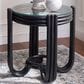 Safavieh Bilian Round Accent Table in Black, , large