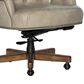Hooker Furniture Issey Executive Swivel Tilt Chair in Bisque and Mahogany Finish, , large