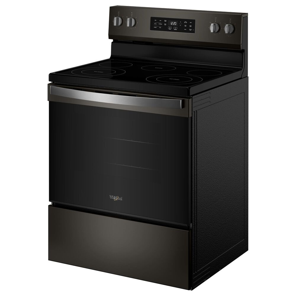 Whirlpool 5.3 Cu. Ft. Freestanding Electric Range in Black Stainless Steel, , large