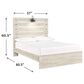 Ashley Cambeck Full Panel Bed in Whitewash with Lighting, , large
