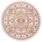 Safavieh Cabana CBN680B 8" Round Beige and Orange Indoor/Outdoor Area Performance Rug, , large
