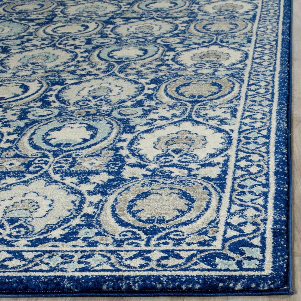 Safavieh Evoke EVK251C-27 2&#39;2&quot; x 7&#39; Blue/Ivory Runner, , large