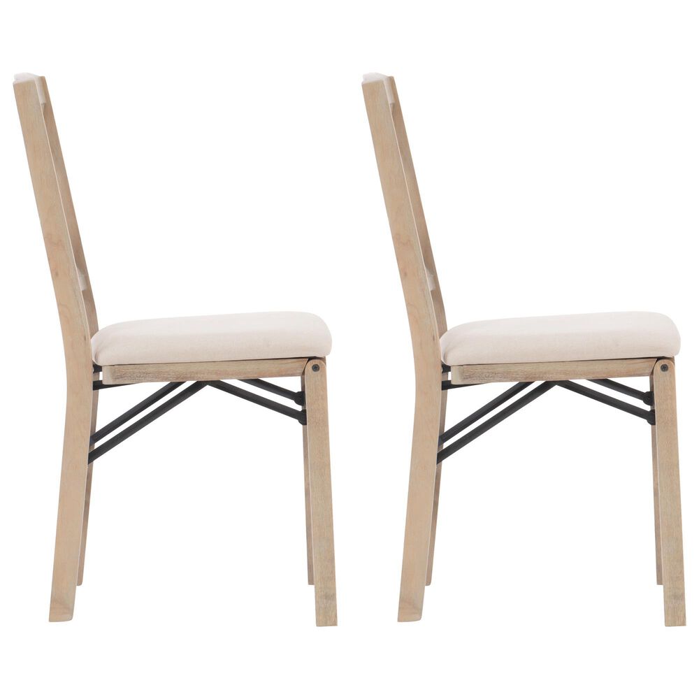 Linon Home Decor Triena X-Back Folding Side Chair in Grey Wash (Set of 2), , large