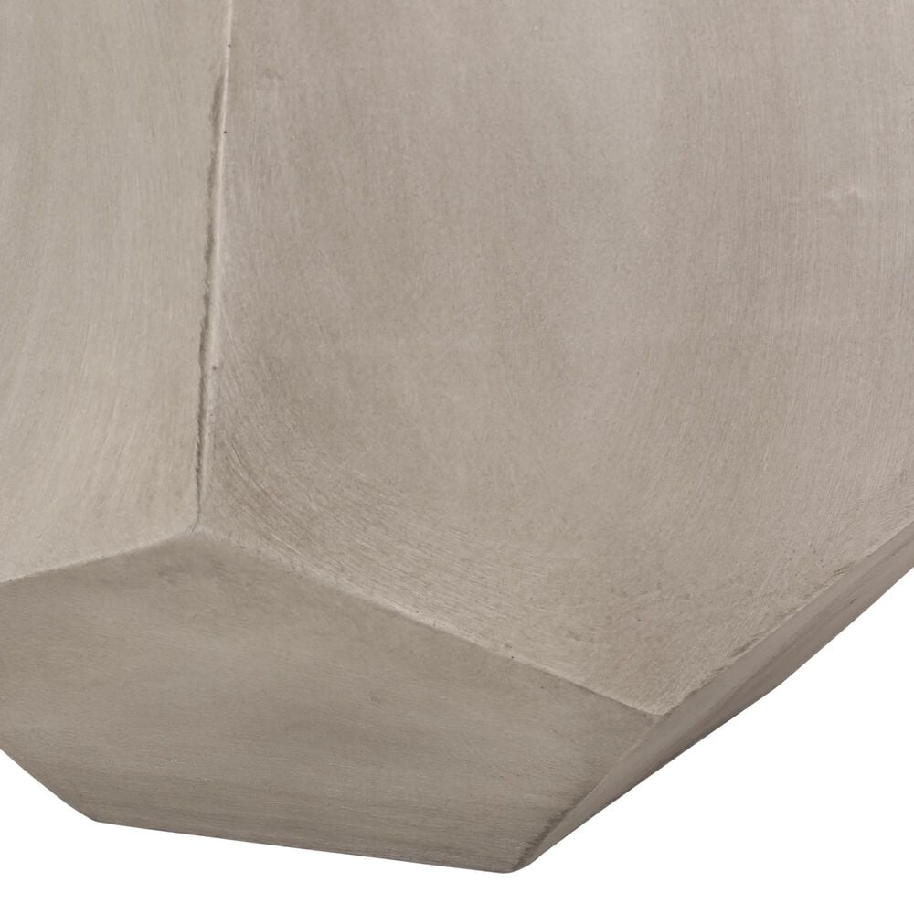 Hearth and Haven Calgary Hexagonal Patio Side Table in Light Grey, , large
