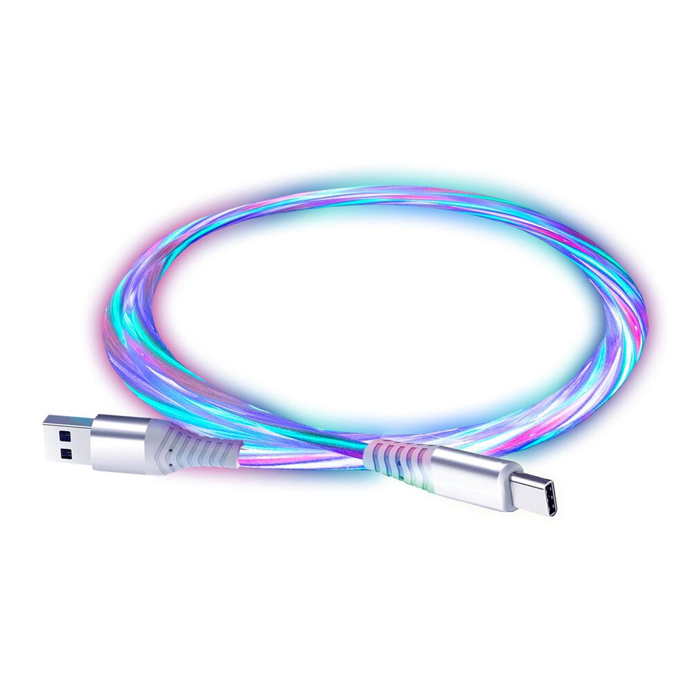 Pom Gear GAMEPRO LED TYPE-C 5ft FLOW CABLE, , large