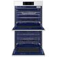Samsung 2-Piece Kitchen Package with White 30" Double Wall Oven and Stainless Steel 36" Smart Electric Cooktop, , large