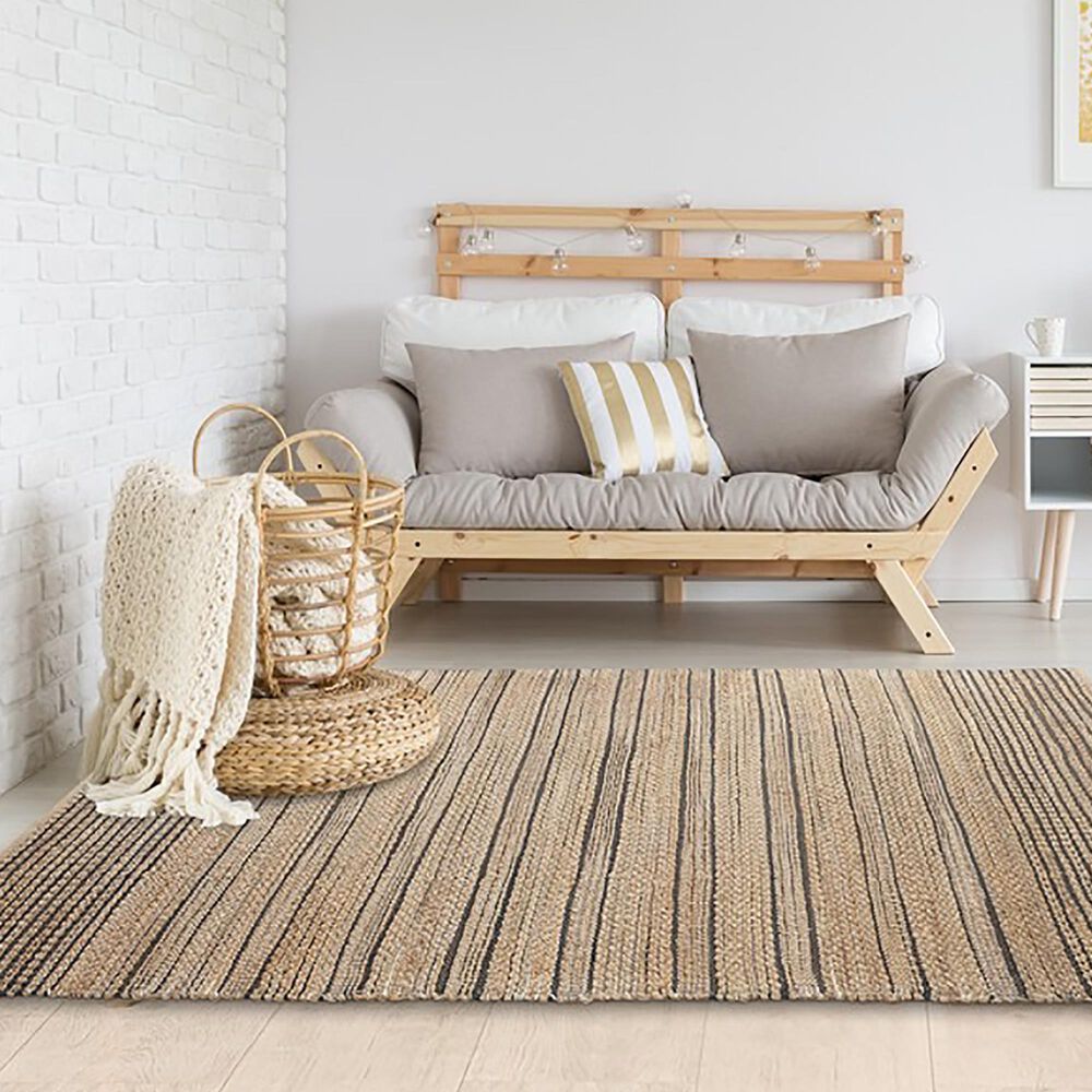 L&amp;R Resources Natural Fiber 7&#39;9&quot; x 9&#39;9&quot; Micro Chip Area Rug, , large