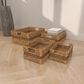Maple and Jade Coastal Storage Basket in Light Brown (Set of 4), , large