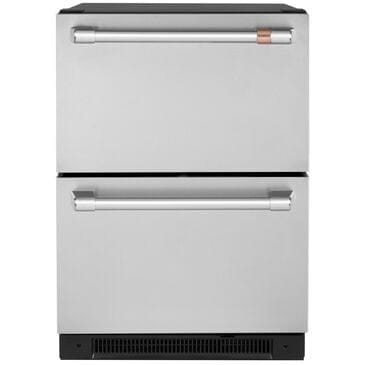 Cafe 5.7 Cu. Ft. Built-In Dual-Drawer Refrigerator in Stainless Steel and Brushed Stainless Handles, , large