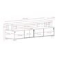 CorLiving 75" 2-Tier TV Stand  in Ravenwood Black, , large