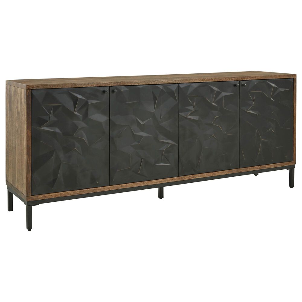 Ashley Dorannby Accent Cabinet in Black and Brown, , large