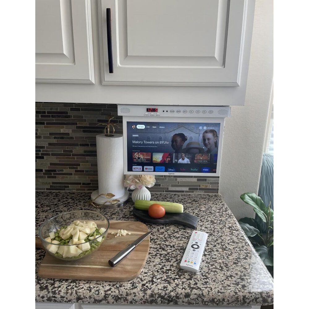Sylvox 15.6" Smart Under TV for Kitchen in White Shop NFM