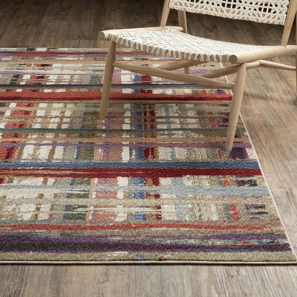 Oriental Weavers Tisdell TIS08 Multicolor 3&#39;9&quot; x 5&#39;2&quot; Area Rug, , large