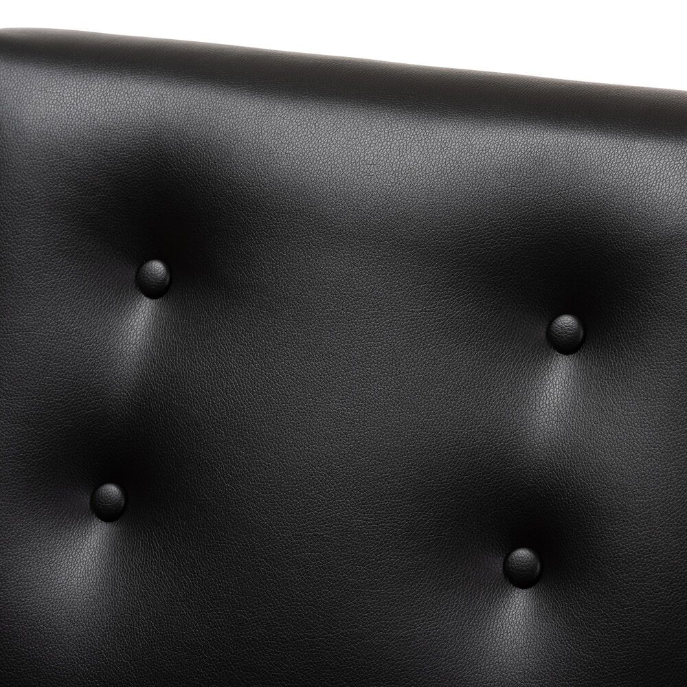 Baxton Studio Perris Lounge Chair in Black, , large