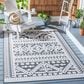 Safavieh Cabana CBN658A 5"5" x 7"7" Ivory and Grey Indoor/Outdoor Area Performance Rug, , large