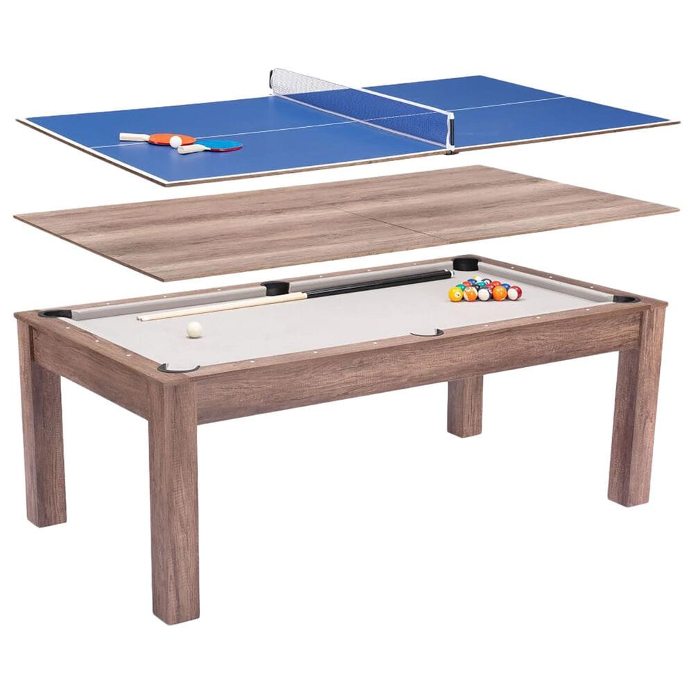 Zuo Modern Bonkers Pool Ping Pong Table in Brown, , large